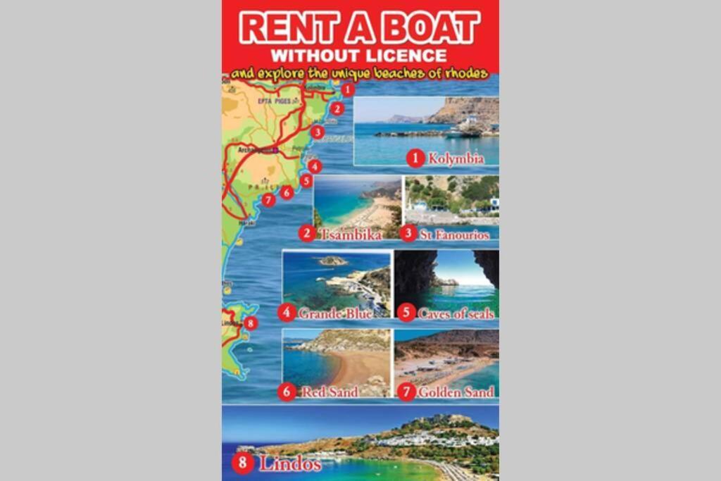 Stegna On Sea Apt Apartment Archangelos  Bagian luar foto